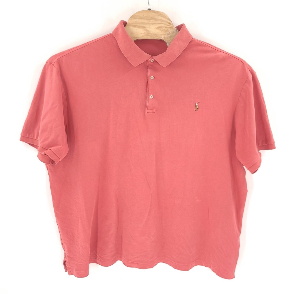 Polo Ralph Lauren Shirt Mens 3XB Big Pink Polo Cotton Classic Fit